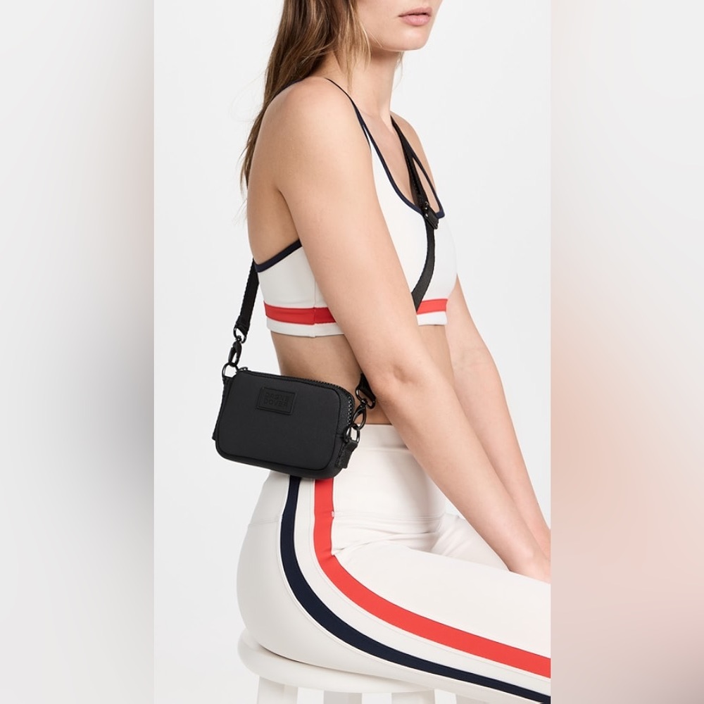 DANGE DOVER Mara Neoprene Phone Sling Bag in Black